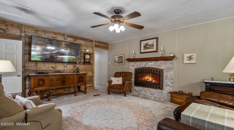 Sitting Room with Gas Fireplace