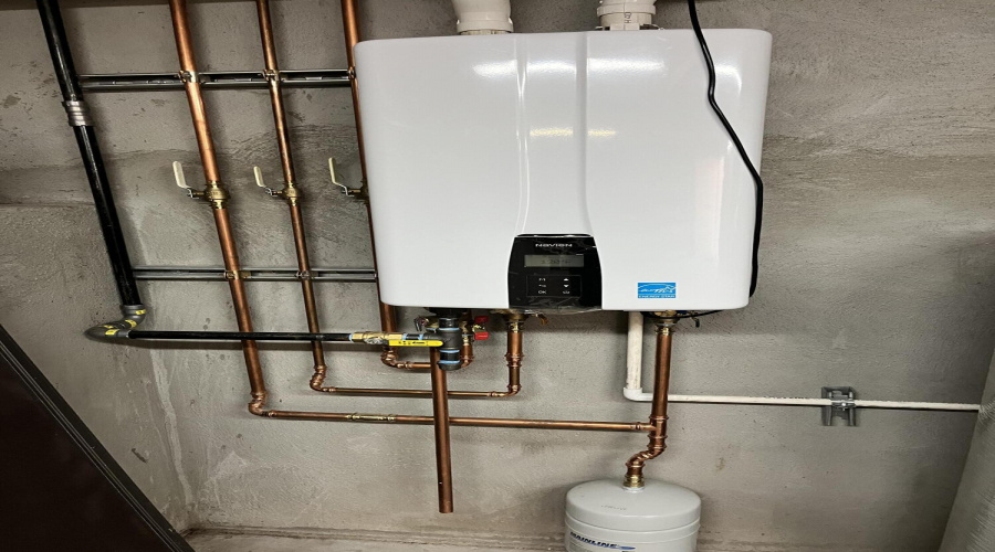 New tankless hot water