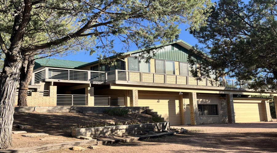 From lower driveway