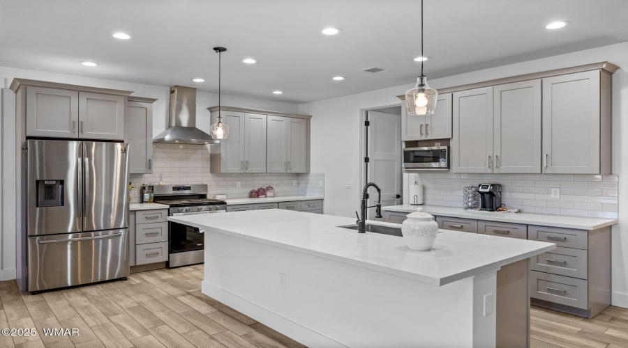 Kitchen with island