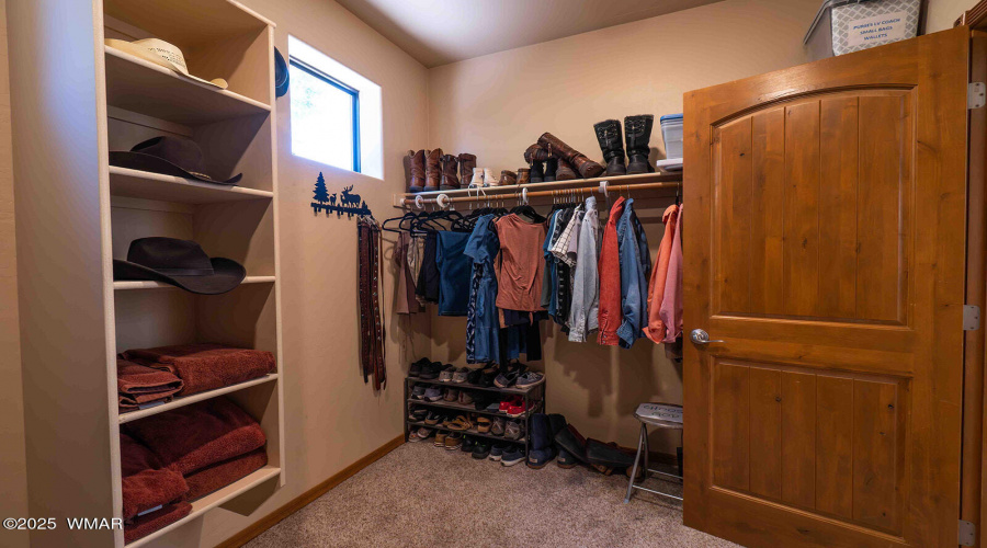 Spacious Master closet