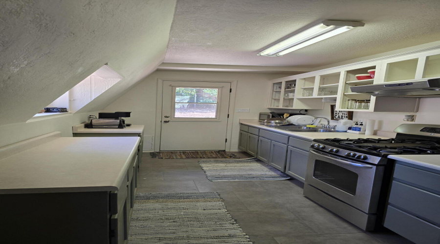 Kitchen facing the back door