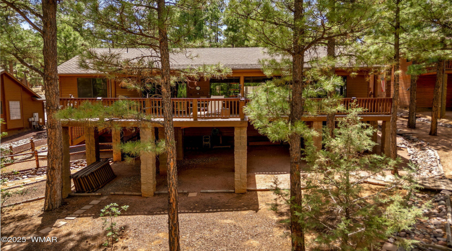 Aerial Back View of Home