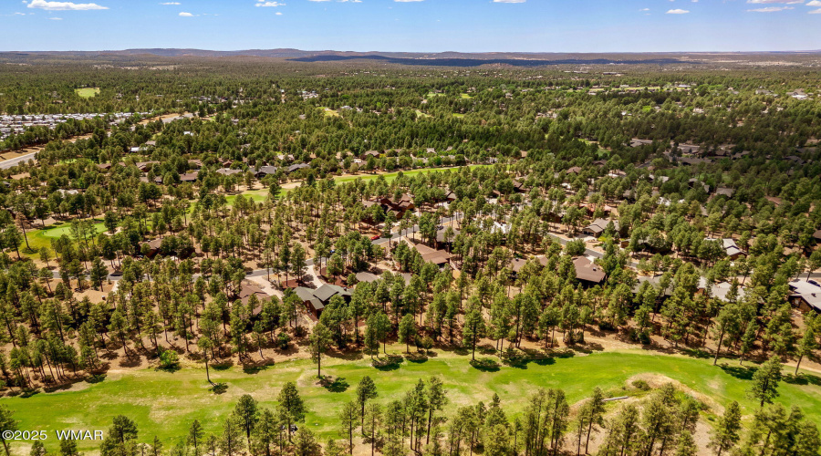 Aerial View of Fairways & Community