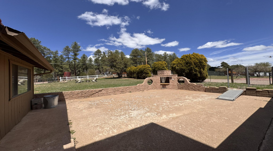 11 - Front patio & Fireplace