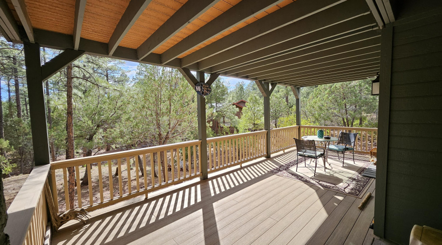 Downstairs deck