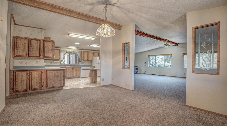 dining room open to livingroom
