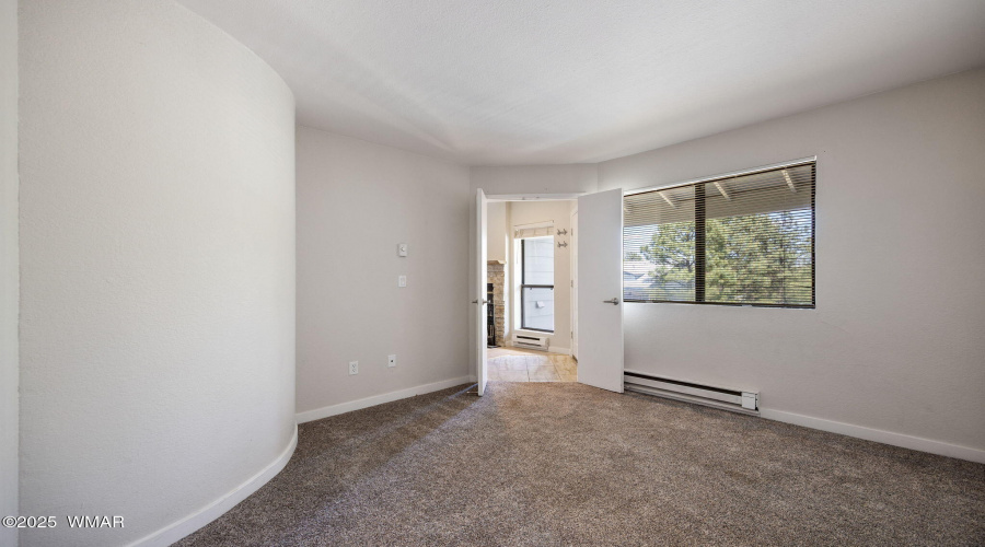 Main level bedroom toward living room