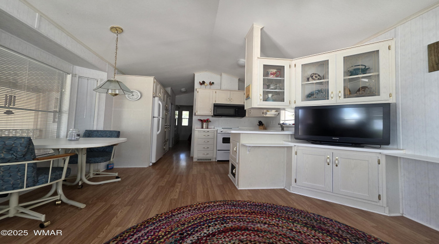 Living Area, Dining,  & Kitchen