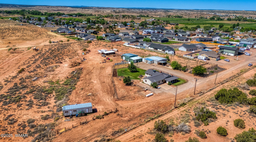 property facing SW