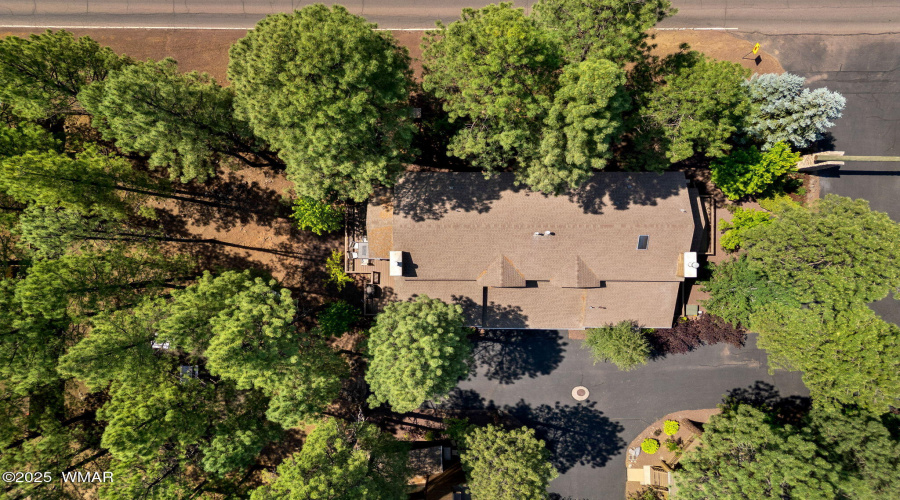 Aerial View of Top of Home