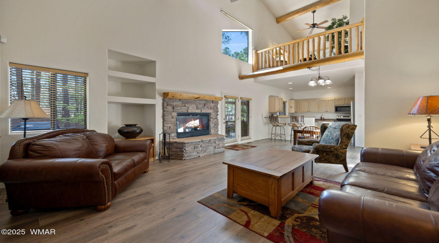 Living Room with Fireplace