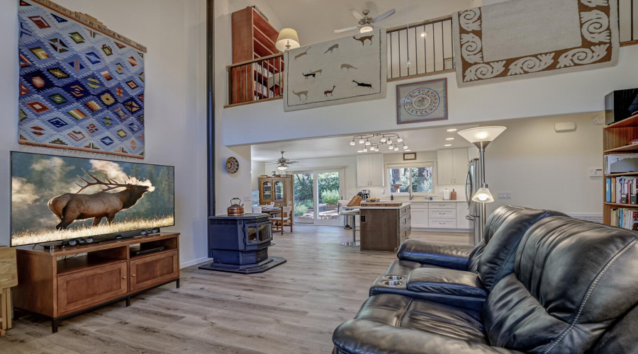 Living Room into Kitchen