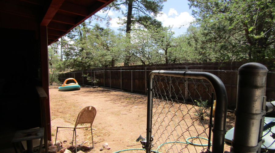 Fenced back