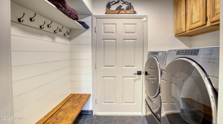 Laundry and mud room