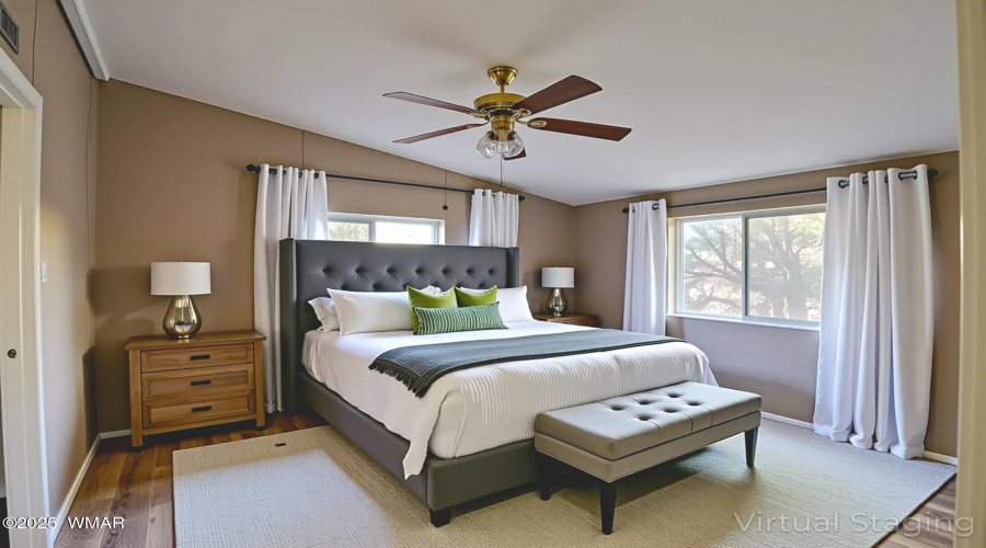 Main Bedroom  (Virtually Staged)