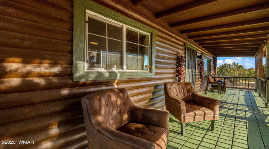 Front covered deck