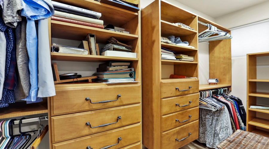 Master Walk-In Closet with Built-Ins