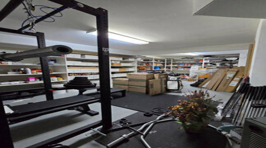 basement gym storage