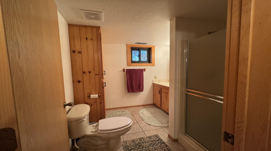 Main floor bathroom from doorway
