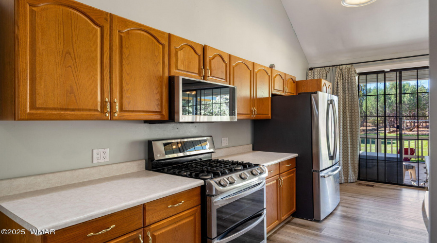 Kitchen toward back yard