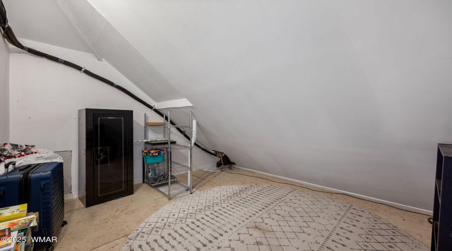 Storage room off loft upstairs