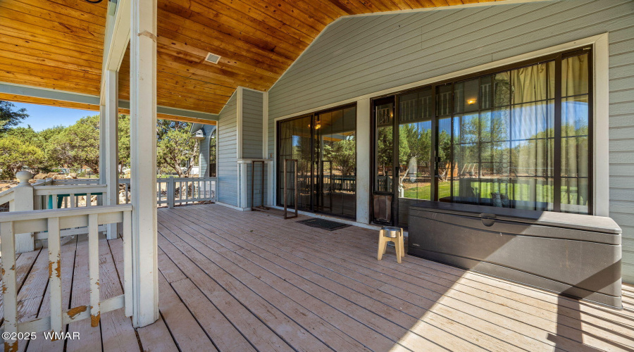 Covered Back Deck