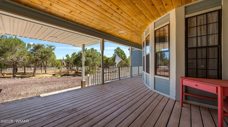 Covered front porch
