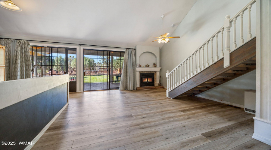 Living Room to back yard