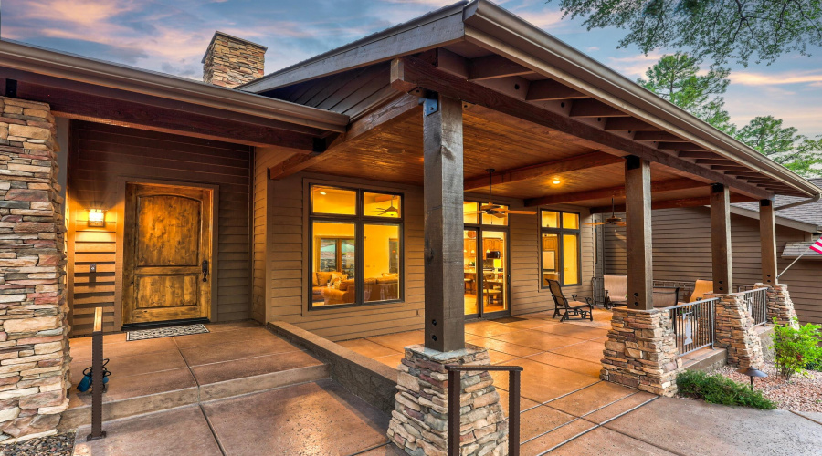 Twilight Front Patio