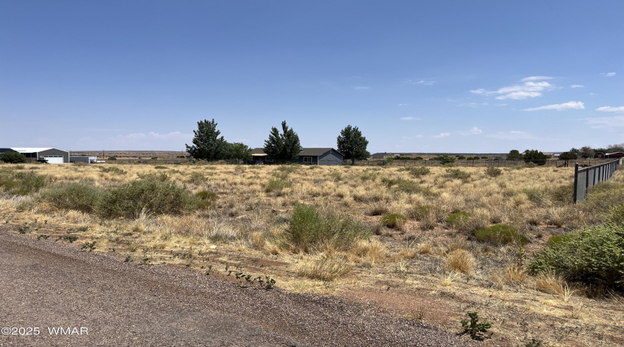 Lot frontage on Snowflake Heights Blvd