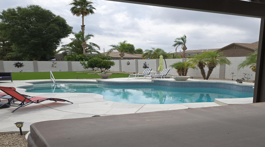 Hot Tub View of Pool