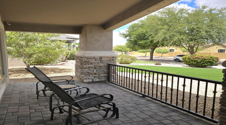 Front Covered Porch View to NW
