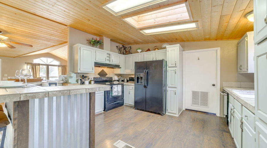 Bright Kitchen from Skylights