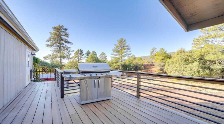 Large Deck with BBQ Grill