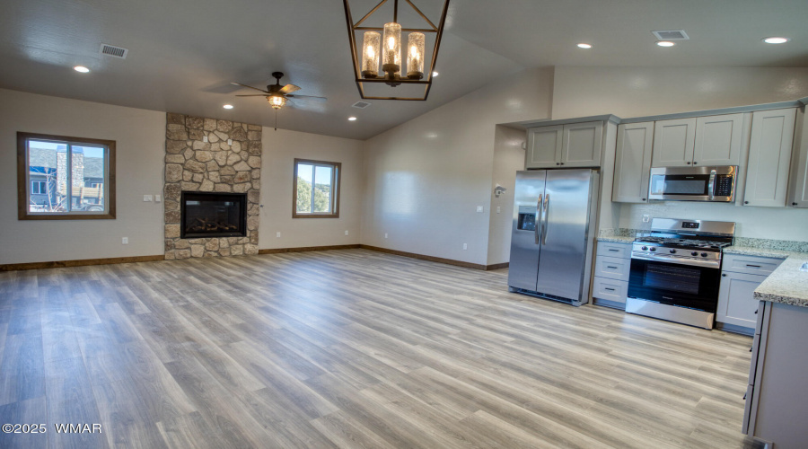 Stone Fireplace