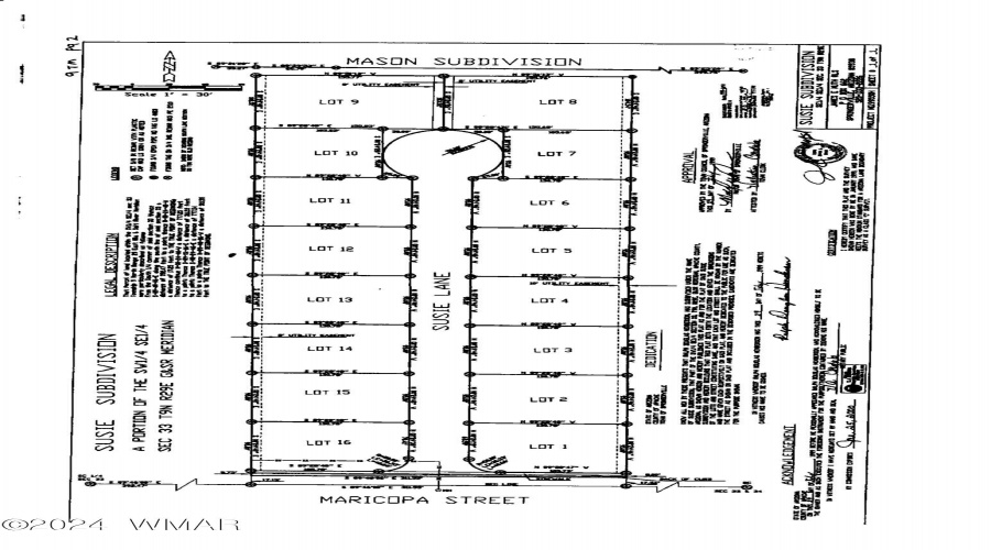 Susie Lane Subdivision Plat (2)