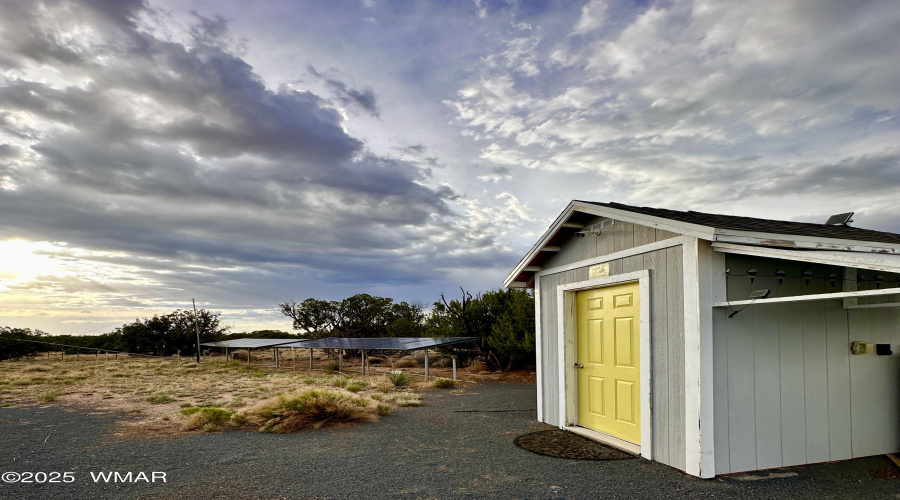 wind gen/ solar/ solar shed