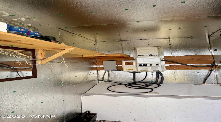 inside solar shed