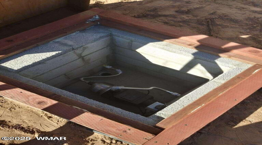 water pump buried to prevent freezing