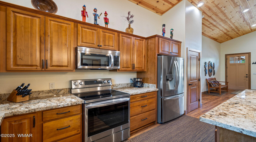 Stainless Steel Appliances in Kitchen