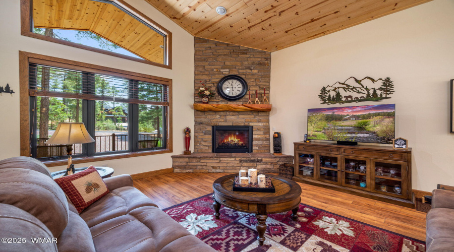 Living Room with Gas Fireplace