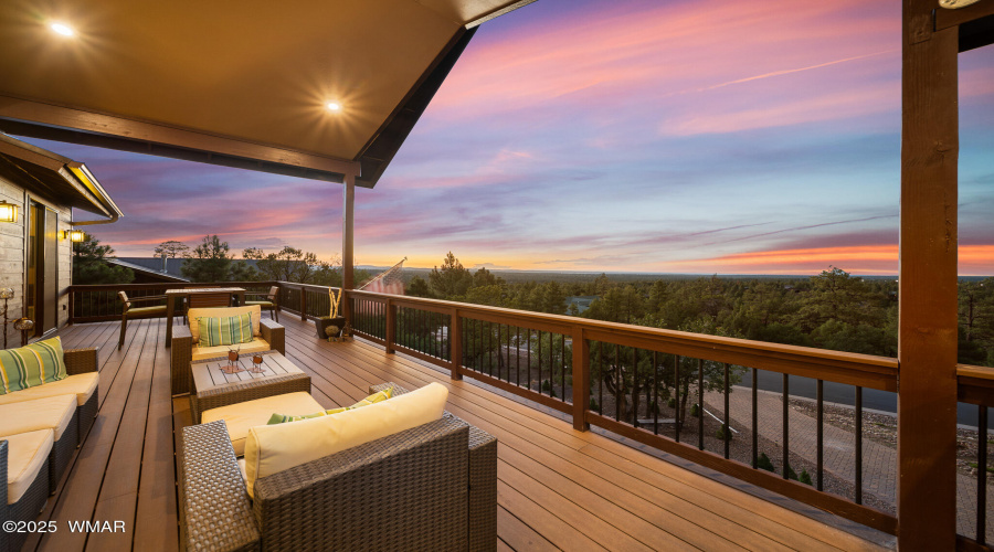 Front Deck with forever views