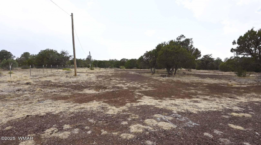 Power poles on property