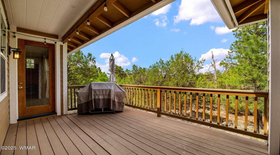 Back Deck with Entrace to Bedroom 2