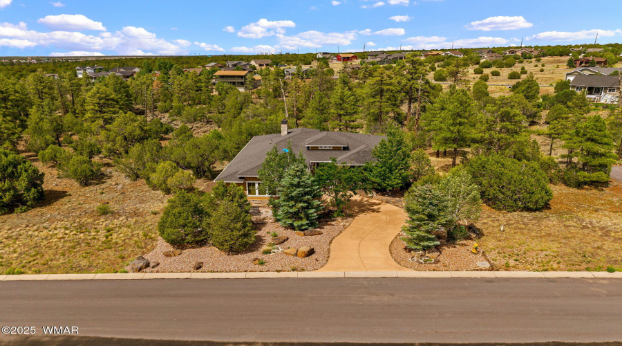 Aerial View of fRont of Home