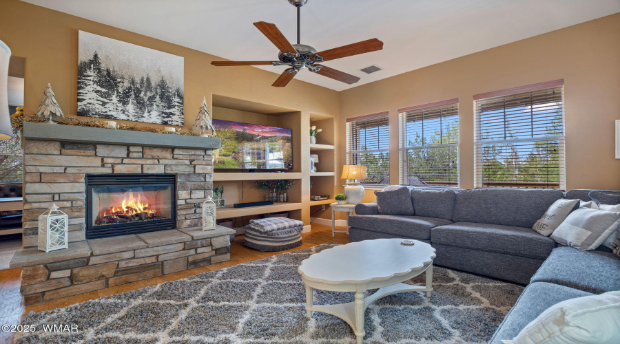 Gas Fireplace in Living Room