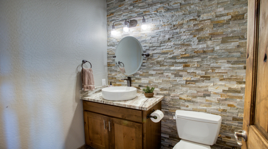 Half bath off kitchen