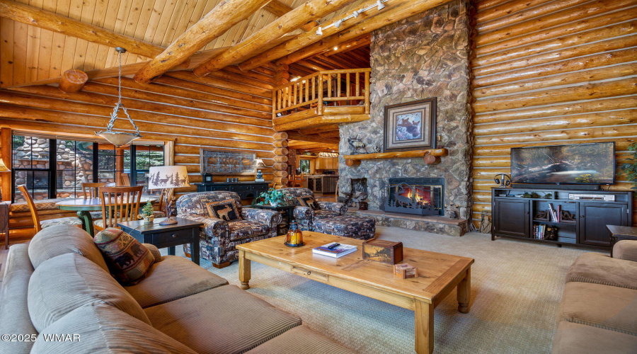 Gas Fireplace in Living Room