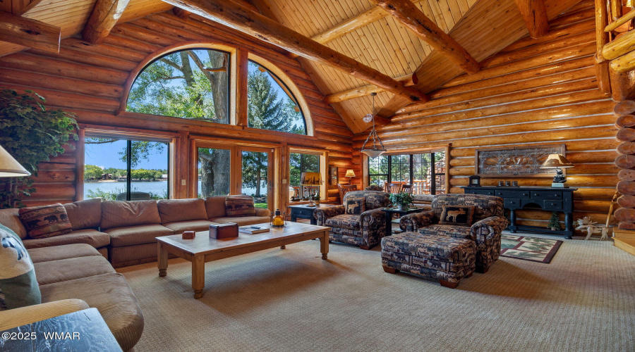 Living Room with Large Picture Windows